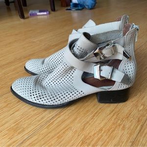 Jeffrey Campbell Everly Suede Ankle Leather Boots